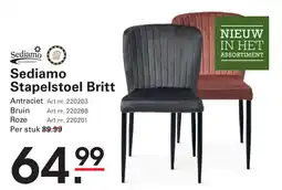 Sligro Sediamo Stapelstoel Britt aanbieding