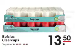 Sligro Bolsius Clearcups aanbieding