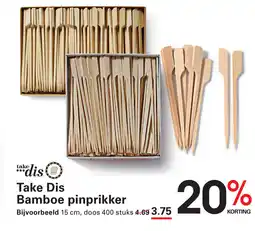 Sligro Take Dis Bamboe pinprikker aanbieding