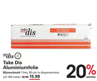 Sligro Take Dis Aluminiumfolie aanbieding