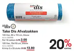 Sligro Take Dis Afvalzakken aanbieding