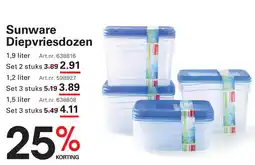 Sligro Sunware Diepvriesdozen aanbieding