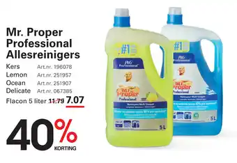 Sligro Mr. Proper Professional Allesreinigers aanbieding