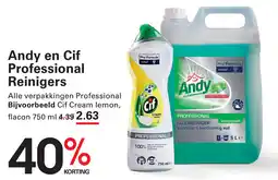 Sligro Andy en Cif Professional Reinigers aanbieding