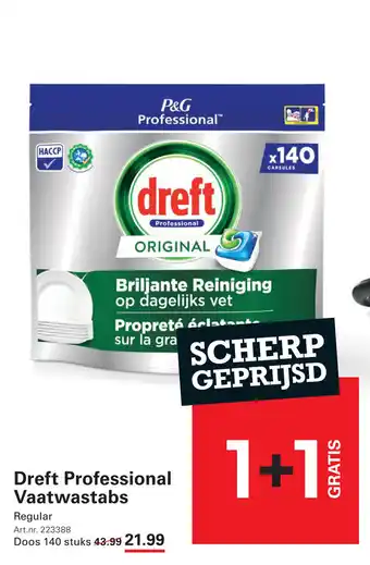 Sligro Dreft Professional Vaatwastabs aanbieding