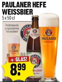 Dirck 3 Paulaner hefe weissbier aanbieding