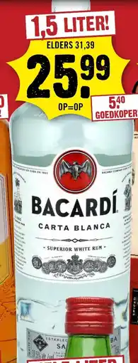 Dirck 3 Bacardi Carta blanca aanbieding