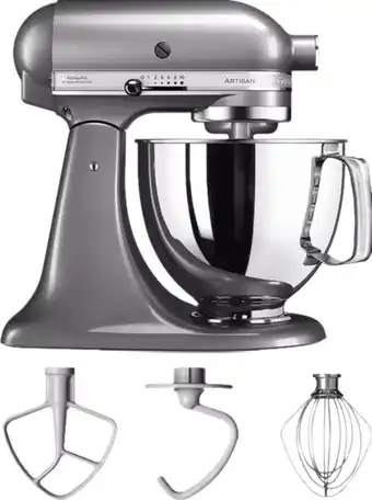Coolblue KitchenAid Artisan Mixer 5KSM125 Contourzilver aanbieding