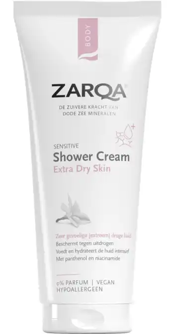 De Online Drogist Zarqa Body Sensitive Shower Cream aanbieding