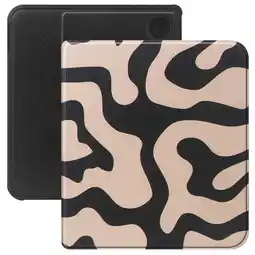 ANWB Selencia Bookcase Kobo Libra Colour Zwart-Wit aanbieding