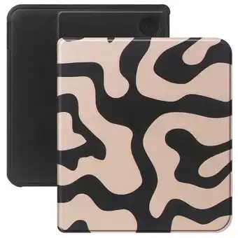 ANWB Selencia Bookcase Kobo Libra Colour Zwart-Wit aanbieding