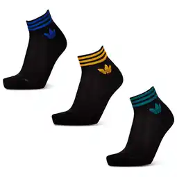 Foot Locker Adidas Ankle 3 Pack Sokken Unisex - Zwart - Maat 40-42 - Katoen aanbieding