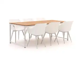 Kees Smit Hartman Sophie/Fontaine 220cm dining tuinset 7-delig aanbieding