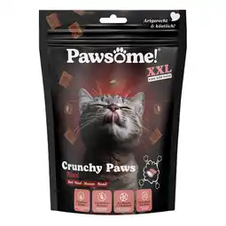 Zooplus Voordeelpakket: 3x150g Pawsome Crunchy Paws rundvleessnacks voor katten aanbieding