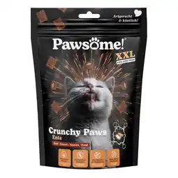 Zooplus Voordeelpak: 3x150g Pawsome Crunchy Paws eend kattensnacks aanbieding