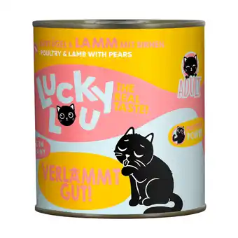 Zooplus Dubbelpak: 2x800g Lucky Lou Adult Gevogelte & Lam natvoer voor katten aanbieding