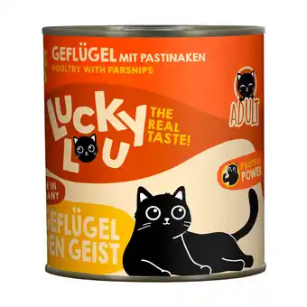 Zooplus Dubbelpak: 2x800g Lucky Lou Adult Gevogelte natvoer voor katten aanbieding