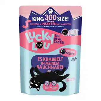 Zooplus Dubbelpak: 2x300g Lucky Lou Adult Gevogelte & Insecten natvoer voor katten aanbieding