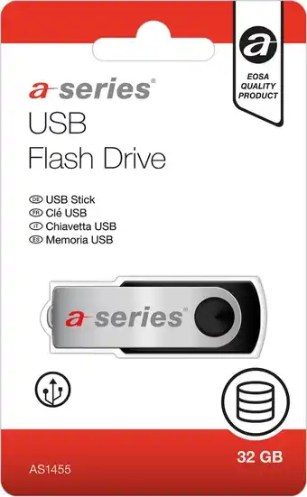 Bol.com A-Series USB Stick - USB 2.0 - 32 GB aanbieding