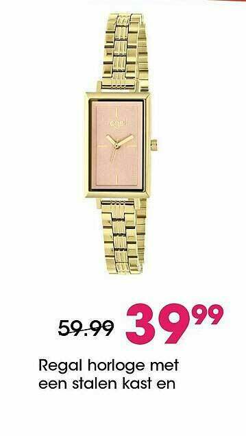 Lucardi Regal Horloge Met Een Stalen Kast En aanbieding