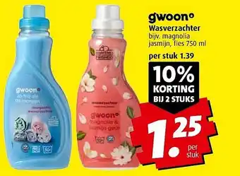 Boni gwoon Wasverzachter fles 750 ml aanbieding