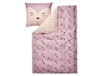 Lidl LIVARNO Kinder dekbedovertrek 140 x 200 cm (Lichtroze) aanbieding