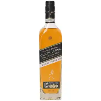 Dirck 3 Johnnie Walker Green Label 15 Years Blended Malt Whisky 70 cl aanbieding