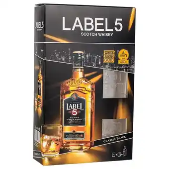 Dirck 3 Label 5 Whisky Met 2 glazen 70 cl aanbieding