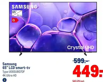 Makro Samsung 65 LCD smart-tv aanbieding