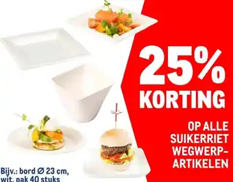 Makro ALLE SUIKERRIET WEGWERP- ARTIKELEN aanbieding
