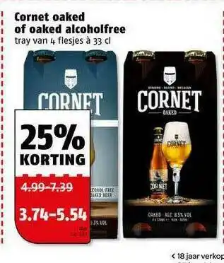 Poiesz Cornet Oaked Of Oaked Alcoholfree aanbieding