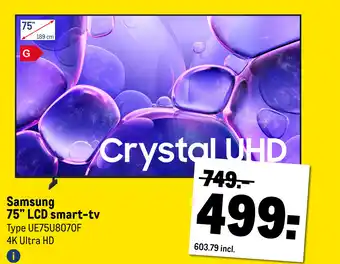 Makro Samsung 75 lcd smart-tv aanbieding
