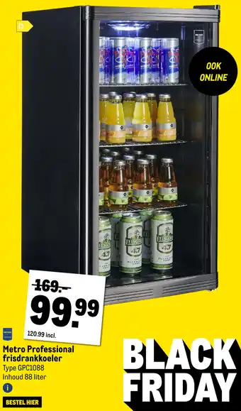 Makro Metro professional frisdrankkoeler aanbieding