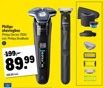 Makro Philips shavingbox aanbieding
