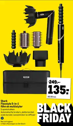 Makro Shark flexstyle 5-in-1 föhn en multistyler aanbieding
