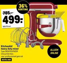 Makro Kitchenaid heavy duty mixer aanbieding