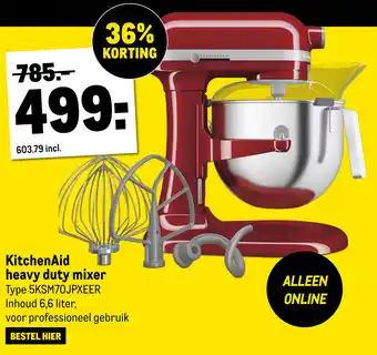 Makro Kitchenaid heavy duty mixer aanbieding