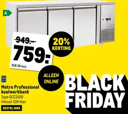 Makro Metro professional koelwerkbank aanbieding