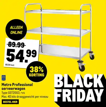 Makro Metro professional serveerwagen aanbieding