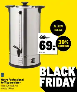 Makro Metro professional koffiepercolator aanbieding