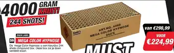 Kevin's Vuurwerkhal Mega color hypnose aanbieding