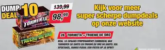 Kevin's Vuurwerkhal Tormeta+trueno de oro aanbieding