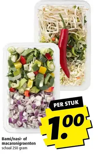 Boni Bami/nasi- of macaronigroenten 250 gram aanbieding