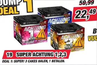 Kevin's Vuurwerkhal Super achtung 123 aanbieding
