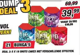 Kevin's Vuurwerkhal Bunga 5 aanbieding