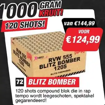 Kevin's Vuurwerkhal Blitz bomber aanbieding