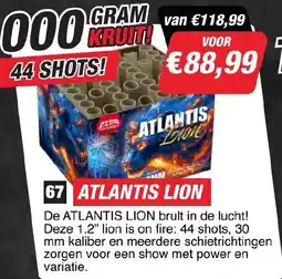 Kevin's Vuurwerkhal Atlantis lion aanbieding