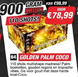 Kevin's Vuurwerkhal Golden palm coco aanbieding