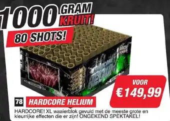 Kevin's Vuurwerkhal Hardcore helium aanbieding