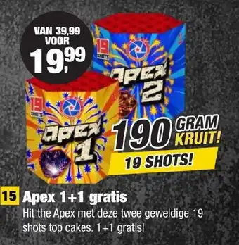 Kevin's Vuurwerkhal Apex aanbieding